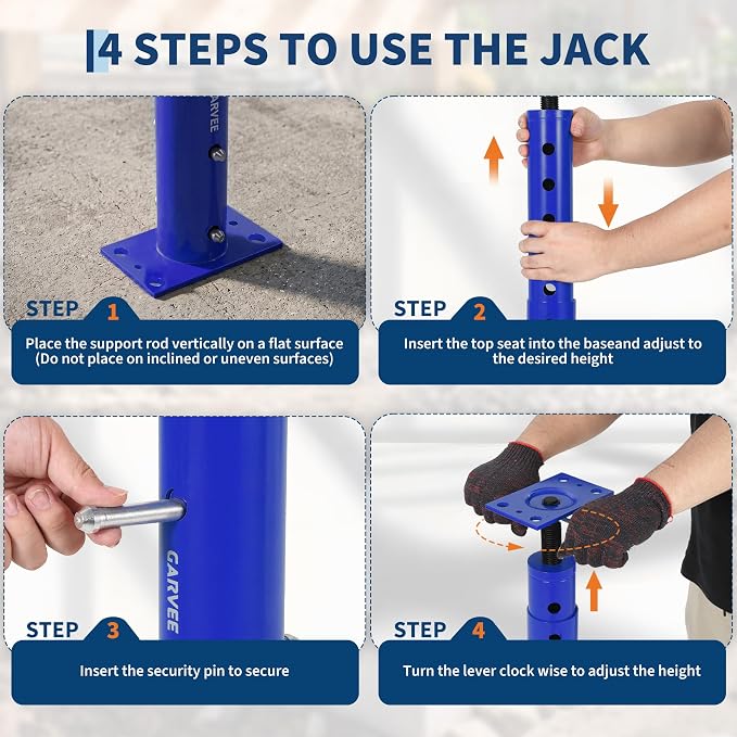 19"-36"Jack Post Adjustable House Jacks - Image 6