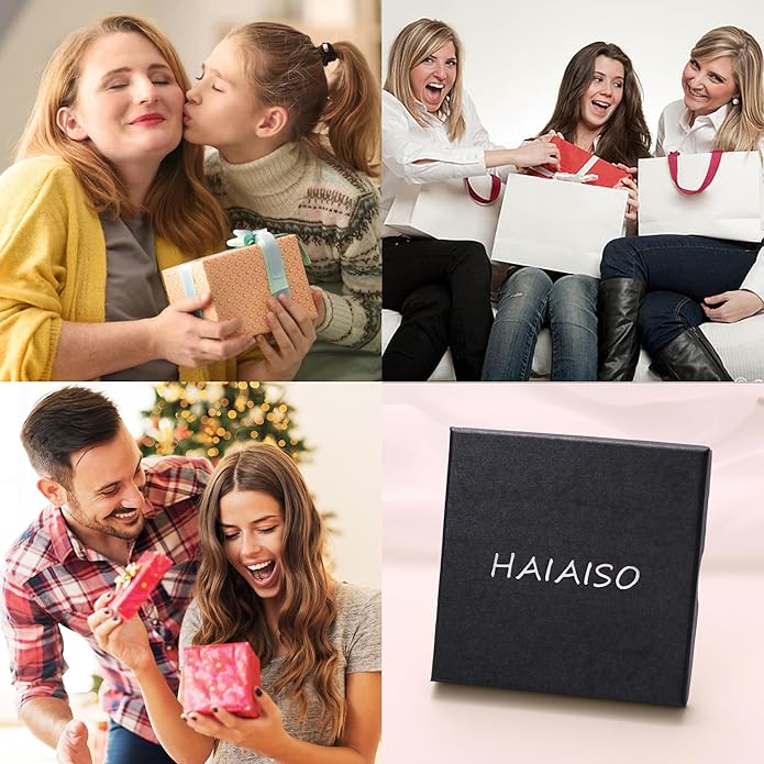 HAIAISO Silver Rings for Women Non Tarnish Stainless Steel Rings Set Dainty Gold Band Ring Stack Simple Stackable Thumb Pinky Ring for Multiple Size