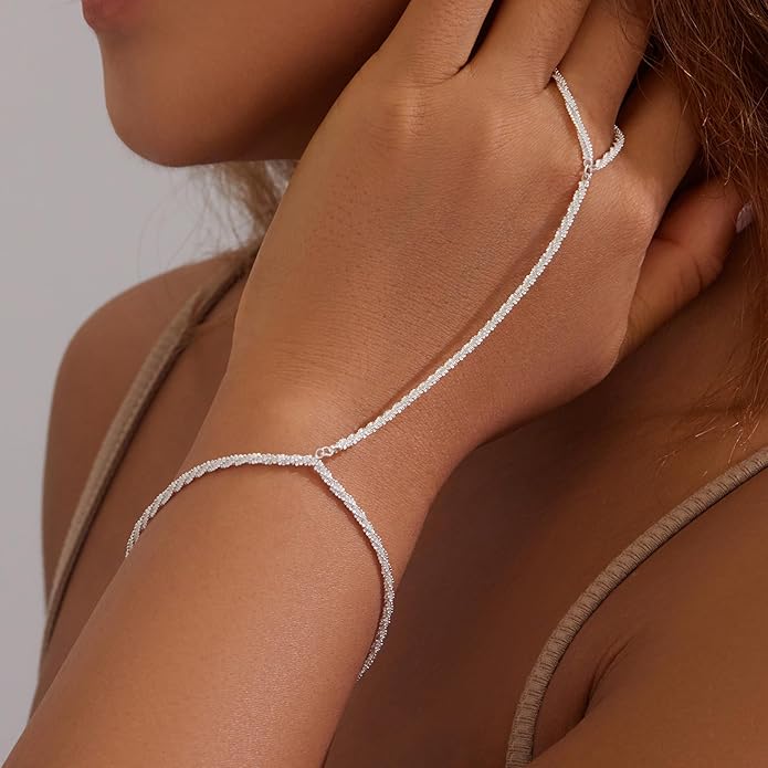 Gold Bracelets Set for Women Stack, Dainty Thick Bracelets Stack for Women Trendy, Simple Thin Gold Plated Cuff Stackable Bracelets With Beaded Cuban Paperclip Snake Rope Bangle Hand Chain Jewelry Gifts for Women Non Tainish