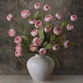12 Pcs 27" Faux Silk Peony Artificial Flowers Stems by VIERENA