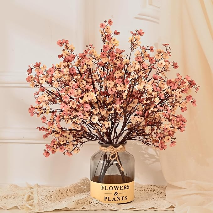 15Pcs Fall Flowers, Real Touch Babys Breath Artificial Flowers, Full Baby by Yastouay