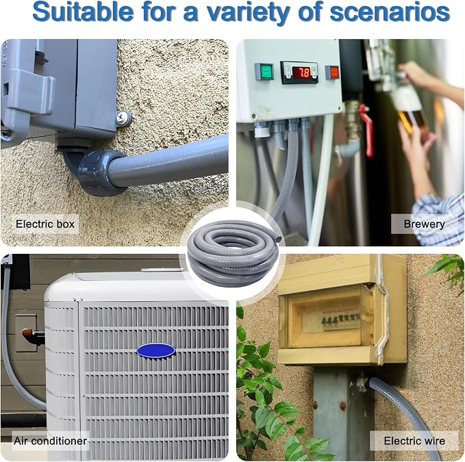 Liquid-Tight Conduit 50 ft 8 Pieces Connector Kit, Electrical Conduit 1/2 | - Image 7