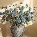 Fake Kiku Flowers, Faux Silk Pompon Mums Artificial Flowers, Chrysanthemum by HyeFloraartificialflowers