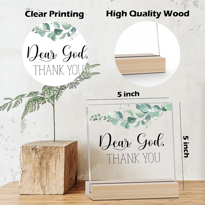 Farmhouse Decor, Acrylic Christian God Home Decorations, Aesthetic Entry Way - Image 2