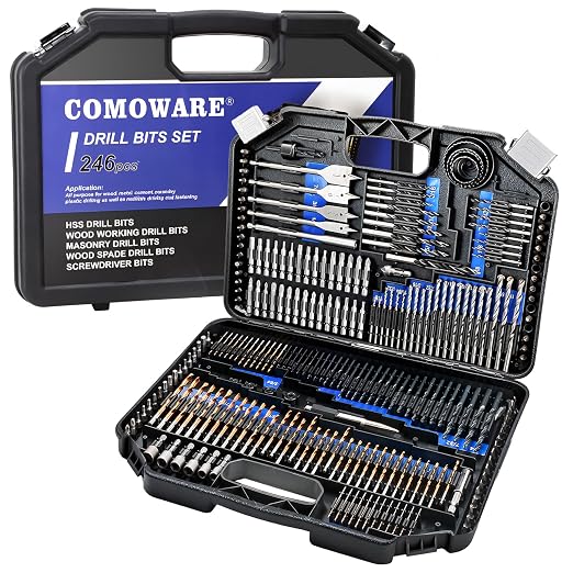 COMOWARE Drill Bit Set, Drill Driver Bit Set by COMOWARE