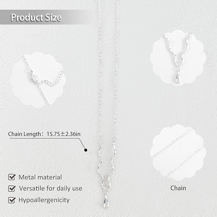 Snake Butterfly Necklace for Women Y2k Irregular Round Bead Pendant Women's Jewelry