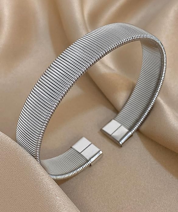 hotoo Minimalist Cuff Bracelets for Women Stackable Bracelet Christmas