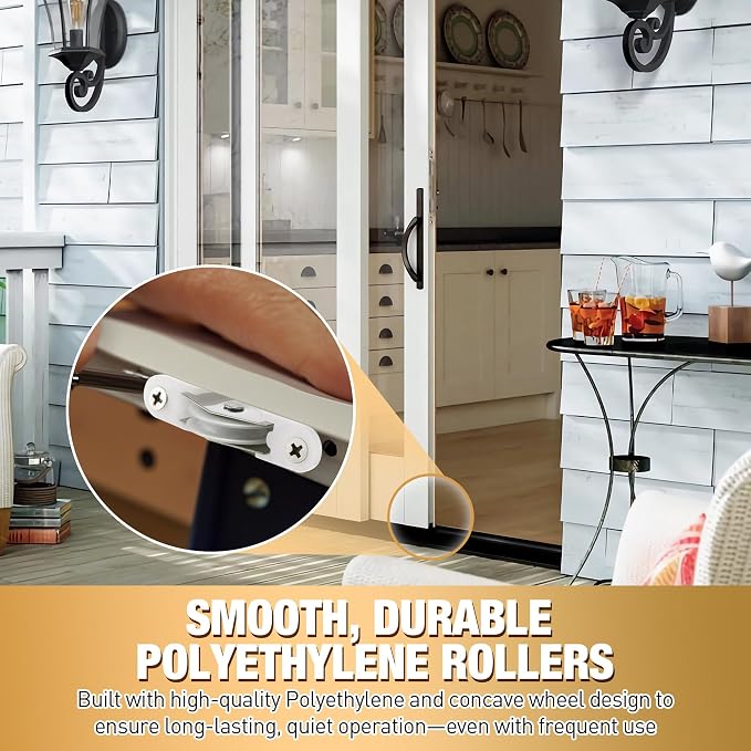 4 Pack Sliding Screen Door Rollers Compatible - Image 4