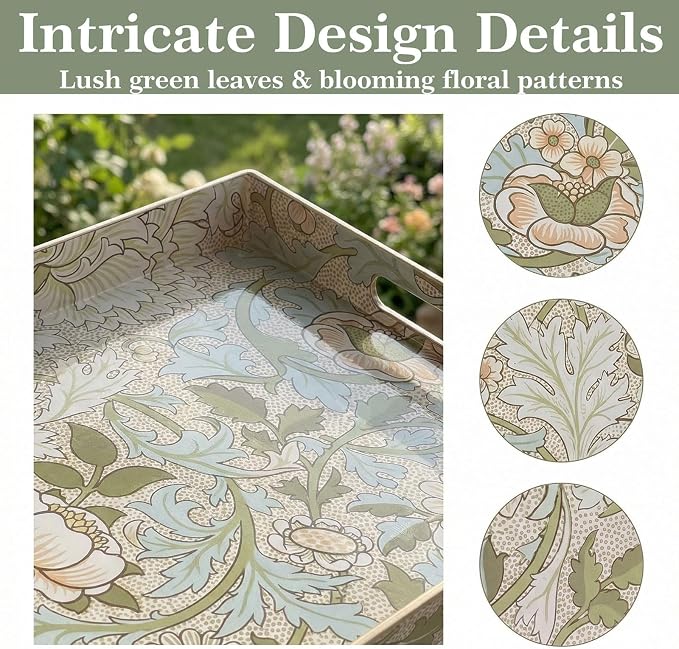 William Morris-Style Serving Tray - Image 9
