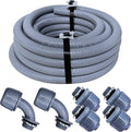 1-Inch Non-metallic Liquid-Tight Conduit and Connector Kit, 25 Foot Made in USA by Sealproof