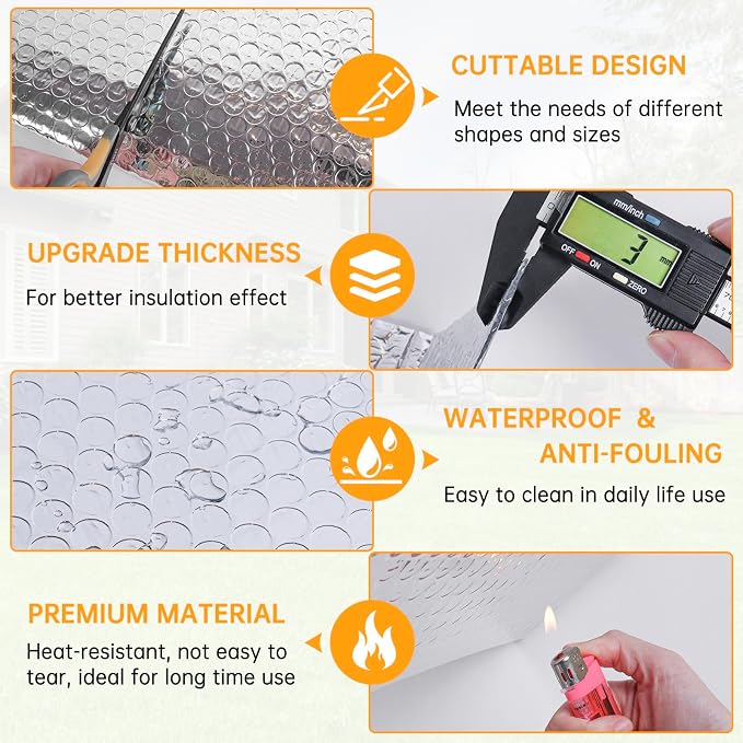 LSGCQ Reflective Insulation Roll Double Reflective Bubble Insulation Sheet | - Image 2