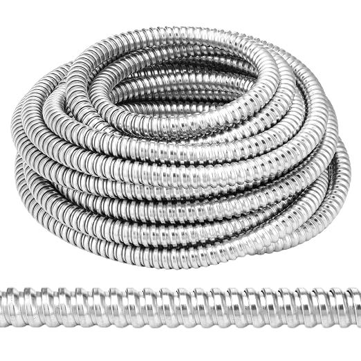 Yaocom 1/2 Inch Metal Flexible Conduit 50 ft, Galvanized Reduced Wall | Outdoor by Yaocom