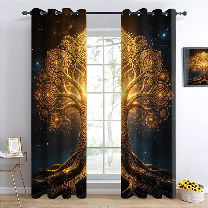 Tree of Life Blackout Curtains - Image 2
