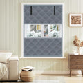 Winter Visible Insulated Window Curtain 39"x63", Oxford Cloth Thermal Insulated by Skloopearg