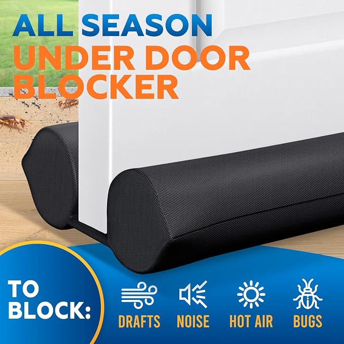 2 Pack Under Door Draft Stopper - Image 2
