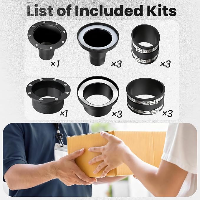 4" & 2-1/2" Magnetic Dust Collection Fittings, 8 high-strength magnets - Image 5