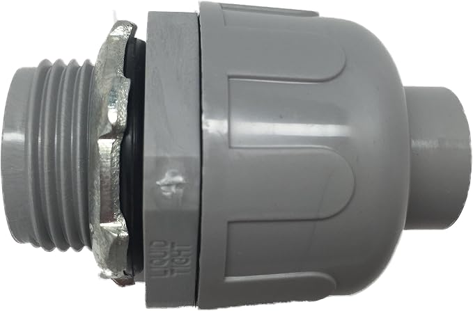 Liquid Tight flex Connector 1/2" 25 Pack by KDDINDUSTRIES