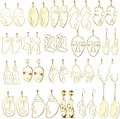 20 Pair Human Face Abstract Design Earrings Face Hand Earrings Hollow Hand Shaped Geometric Earrings