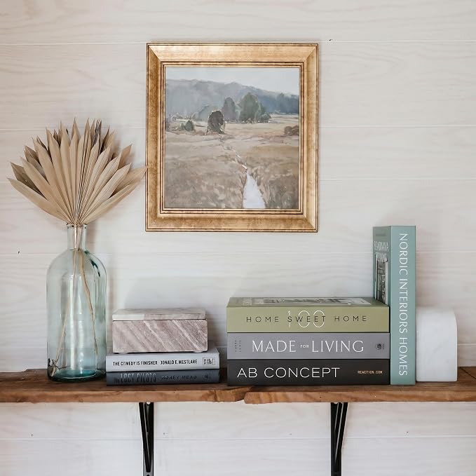 4 Pcs Decorative Books | Faux Olive Coffee Table & Shelf Decor | Earthy - Image 3