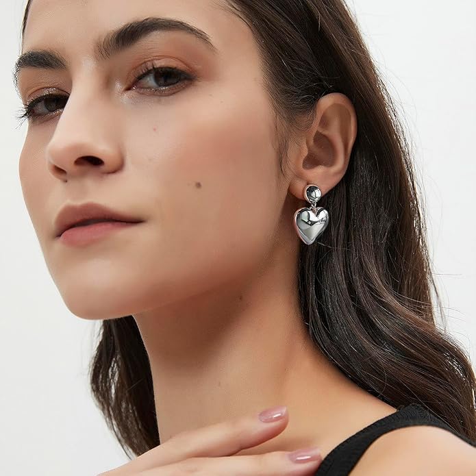 14K Gold Earring Cross Waterdrop Butterfly Heart Knot Earrings for Women Gold Silver Cross Leverback Drop Gold Silver Teardrop Hoop Dangle Earring White Gold Dangle Drop Earring