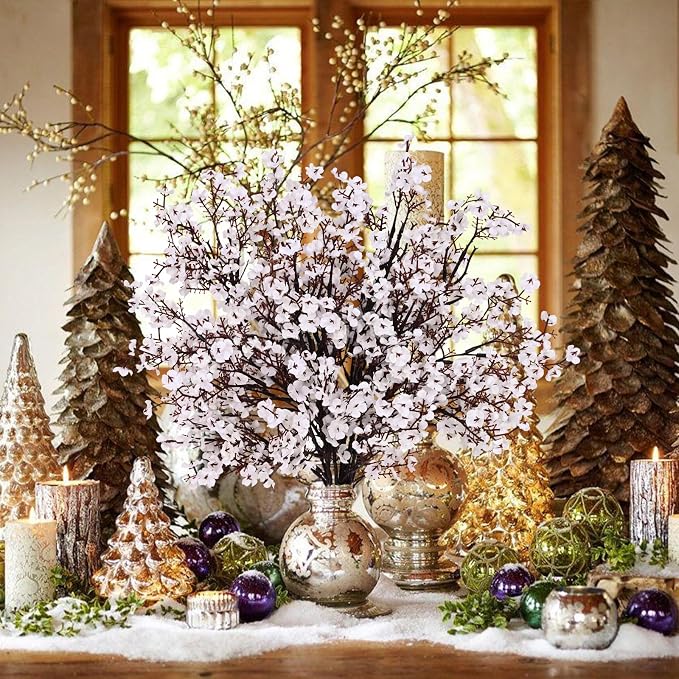 15 Pcs Fake Flowers, Real Touch Babys Breath Artificial Flowers, Full Baby - Image 2