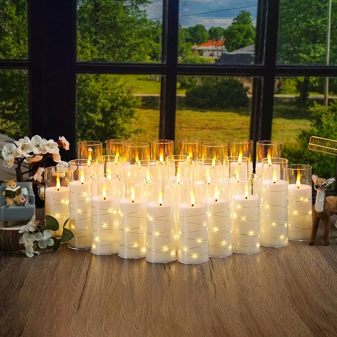 Nimiko Flickering Flameless LED Candles, Battery Operated Candles 24 Pcs - Image 6