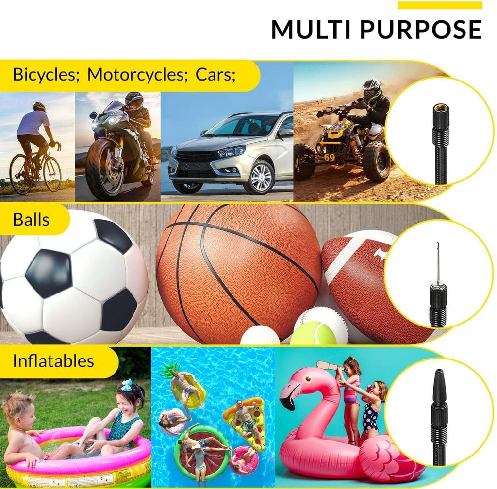 Kensun AC/DC Tire Inflator Pump for Car 12V DC and Home 110V AC Swift Performance 2.0 Portable Air Compressor Pump for Car and Home