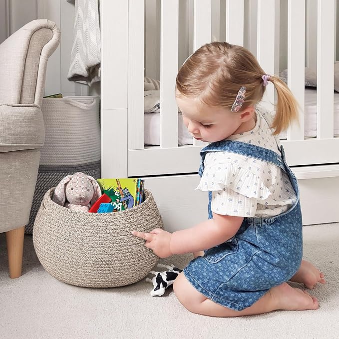 Goodpick Round Woven Rope Storage Basket - Image 2
