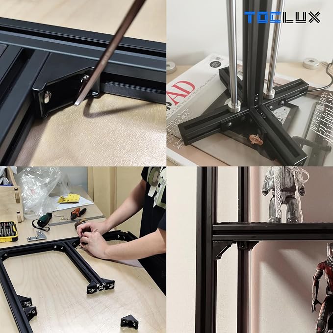 680 pcs 20 Series Aluminum Extrusion Black M5 T-Nut and Screw Kit – Sliding & - Image 6