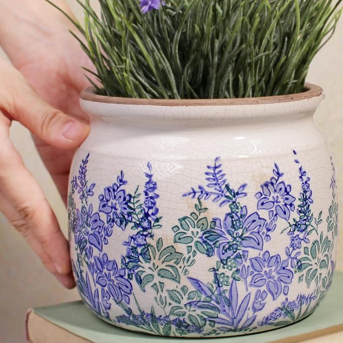 Xiaan Jiaju Pots for Plants, Ceramic Planters for Indoor/Outdoor Plants | 6.29" - Image 6