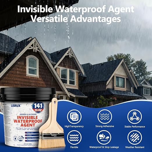 Transparent Waterproof Sealant, 141 Oz Invisible Waterproof Agent, Transparent - Image 2