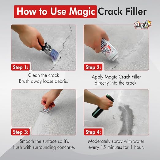 Gray 1.4 LB Magic Crack Filler Bottle - Image 3