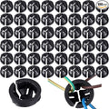 100 Pcs 3/8" Button Connector | Non‑metallic Push‑in Nm Cable Connector by Saysurey