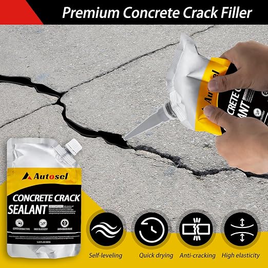 6 Pack Concrete Repair Filler – Heavy-Duty Cement Crack Filler - Image 2