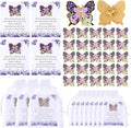 Funeral Favors for Guest Celebration of Life Favors Butterfly Pins Brooches Organza Bags Thank You Cards for Memorial Party Supplies Guest Family Friends Return Favors Funeral Gifts