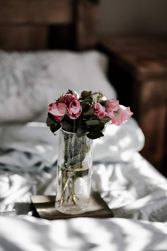 WGVI Quality Thick Weighted Clear Cylinder Glass Vases, Flower Arrangement - Image 5