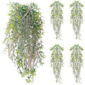 4Pcs Fake Hanging Fern Plants for Outdoors, UV Resistant Artificial Ferns by dallisten