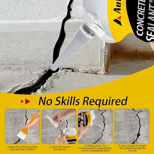 6 Pack Concrete Repair Filler – Heavy-Duty Cement Crack Filler - Image 5