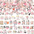 Giegxin 40 Pcs Cow Resin Charm Milk Bottle Cute Animal Accessories Cute Embellishments Bulk for Jewelry Cellphone Case Scrapbooking Headband DIY Craft Making(Cow)