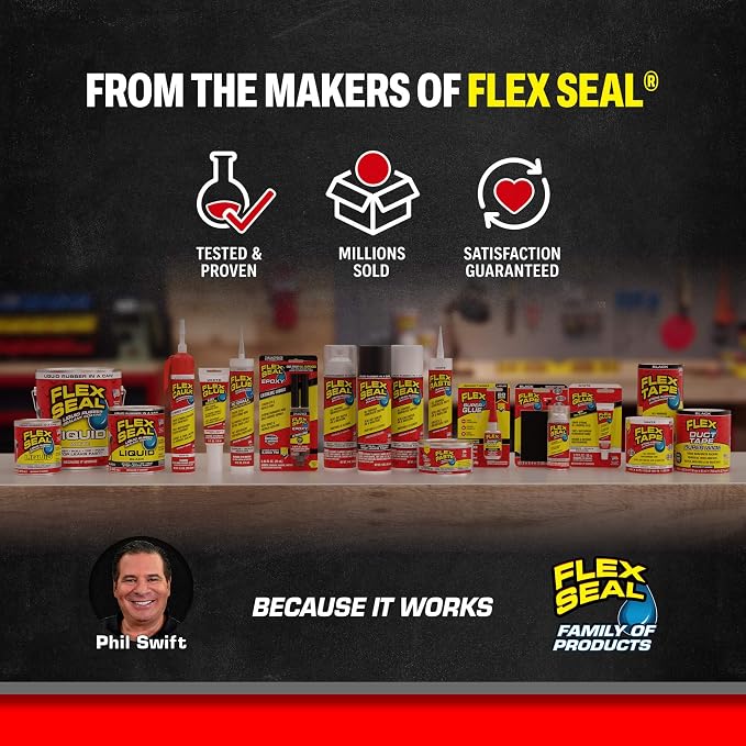 Flex Seal Draft and Insulation Sealing Tape, Rubberized, Weatherproof Strip - Image 7