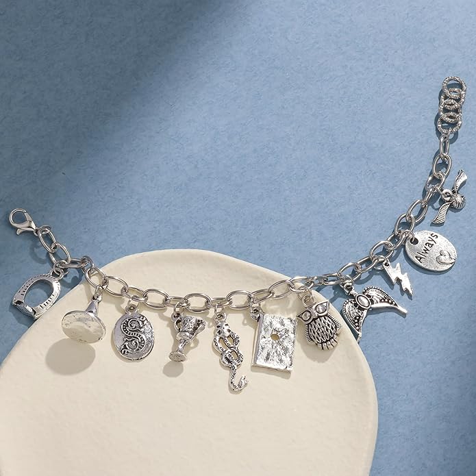 Fancy Space Enchanted Wizard Charm Bracelet for Her – Adjustable Handmade Magic Jewelry – Valentine’s Day & Birthday Gift for Girls, Teens & Women