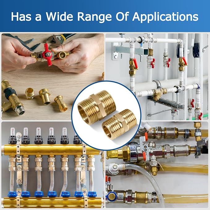 3/4 Inch Npt Brass Nipple Male To Male Pipe Fitting Adapter | Straight Connector - Image 7