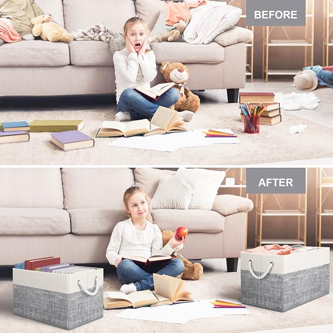 Storage Bins 6-Pack, Foldable Storage Baskets - Image 3