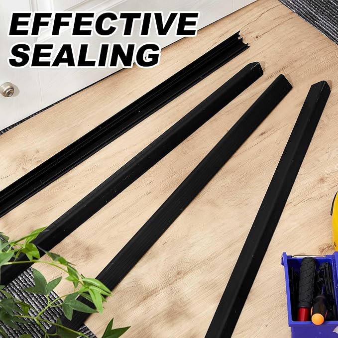 4 Pcs 36" L Fixed Vinyl Sill Threshold Cap 1-3/8 Inches High, Exterior Door - Image 6