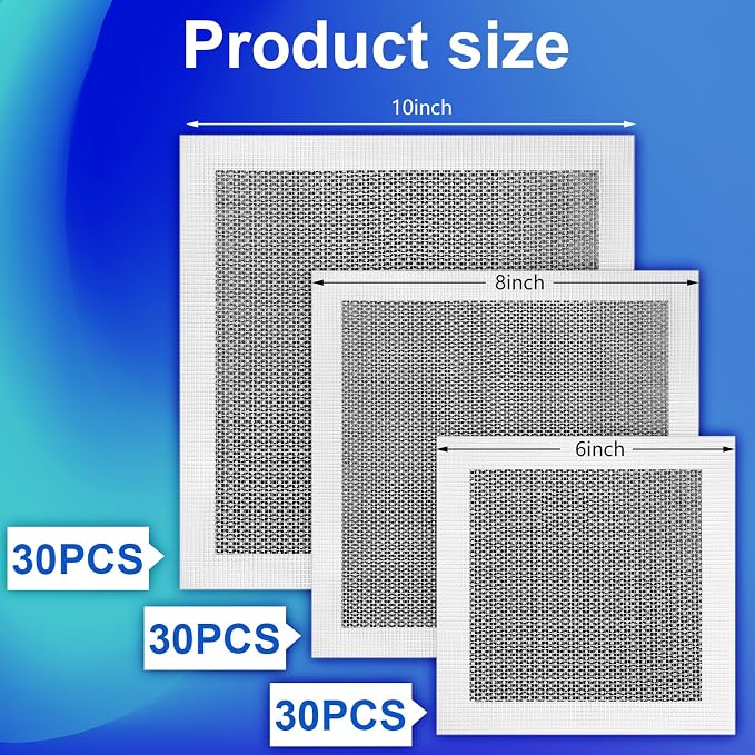 Blulu 30 Pcs 6 Inch Drywall Repair Kit Self Adhesive Mesh Drywall Patches - Image 2