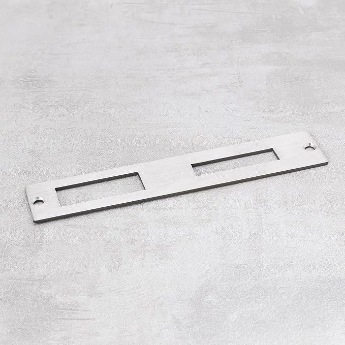 1Pc Door Flat Strike Plate Stainless Steel Plate 172mm x 33.7mm - Image 6