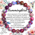 Leyung Hummingbird Gifts for Women, Inspirational Hummingbird Bracelet Jewelry Gifts, Christmas Birthday Retirement Gifts for Her Women Friends Sisters Mom