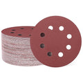 HARFINGTON 150 Pcs 5 Inch Sanding Discs 800 Grit Red Aluminum Oxide 8 Hole | by HARFINGTON
