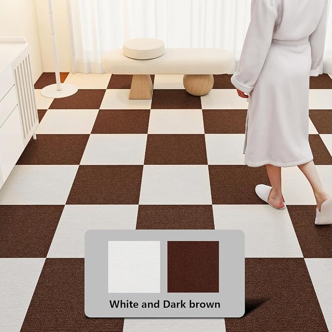 12" x 12" Self-Adhesive Carpet Tiles, Economical Temporary Flooring - Image 8