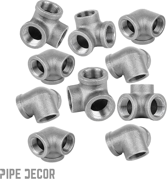 PIPE DECOR Side Outlet Elbow Fitting, 3/4 Inch, DIY Furniture, and Standard 3/4 - Image 9